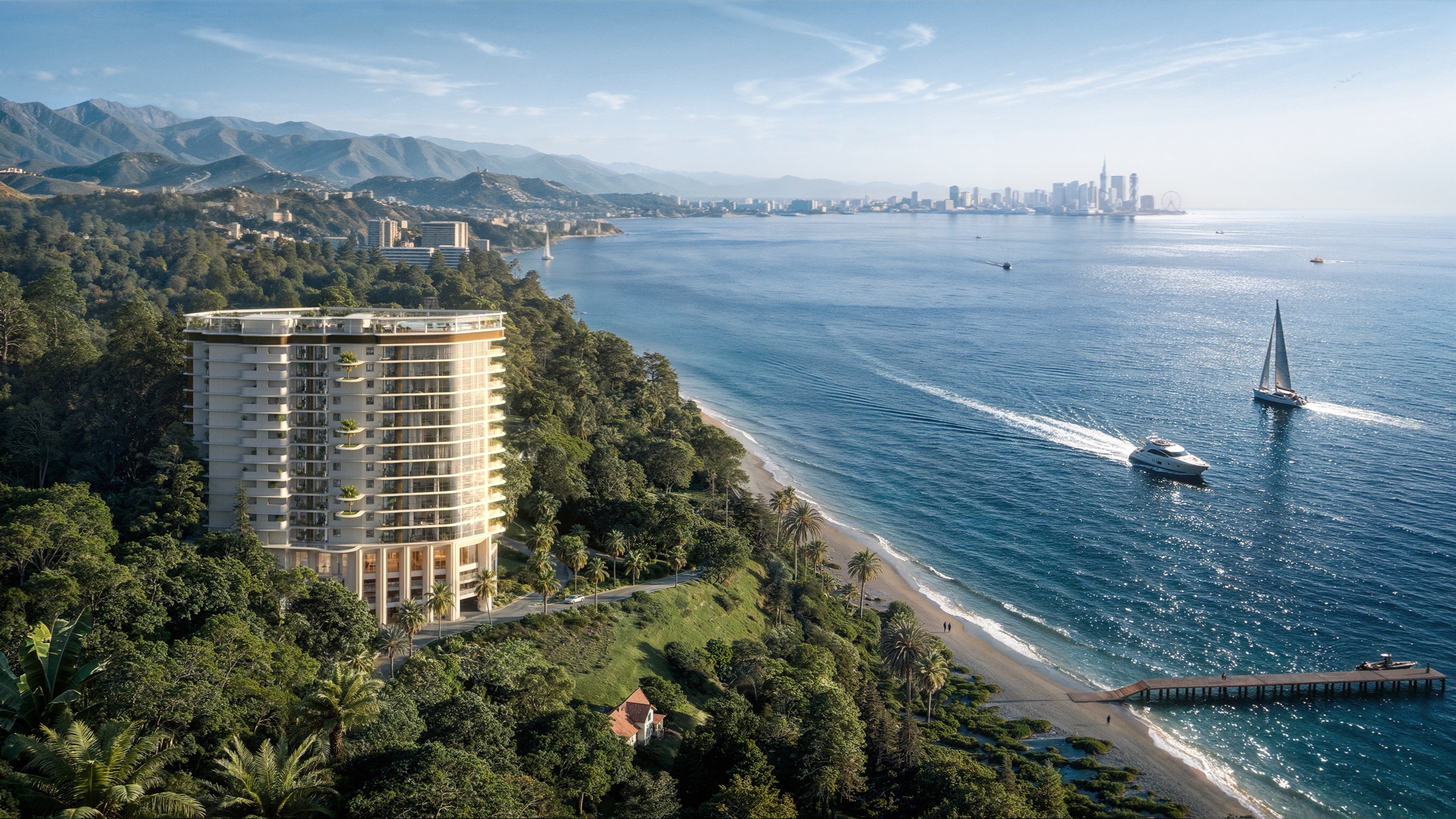Visualisierung von Projekt 06 an der grünen Küste bei Batumi